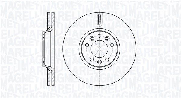 MAGNETI MARELLI stabdžių diskas 361302040114